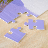 Puzzle Rose Blue Hydrangeas élégantes fleurs rose violet (Côté)