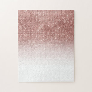 Puzzle Rose brillant Sequin Or Parties scintillant Sequin