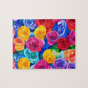 Puzzle Rose coloré