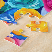 Puzzle Rose coloré (Côté)