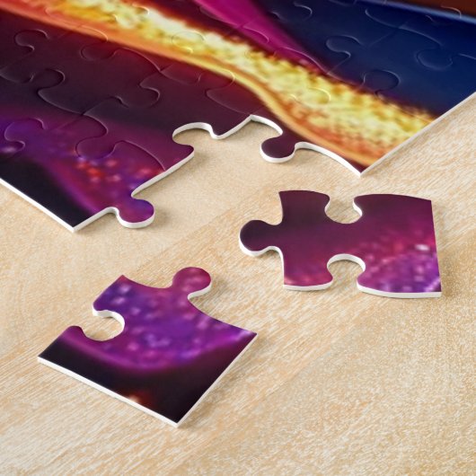 Puzzle Rose coloré (Côté)