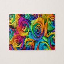 Puzzle Rose coloré