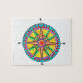 Puzzle Rose Compass (Horizontal)