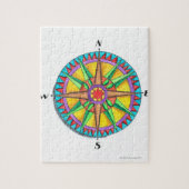 Puzzle Rose Compass (Vertical)