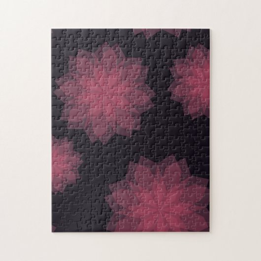 Puzzle Rose, cool, tendance, abstraction de fleurs modern (Vertical)