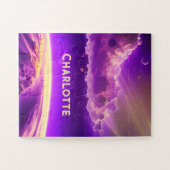 Puzzle Rose cosmique et violet scientifiquement magique (Horizontal)