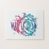 Puzzle Rose couleur de bonbons (Horizontal)