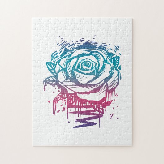 Puzzle Rose couleur de bonbons (Vertical)