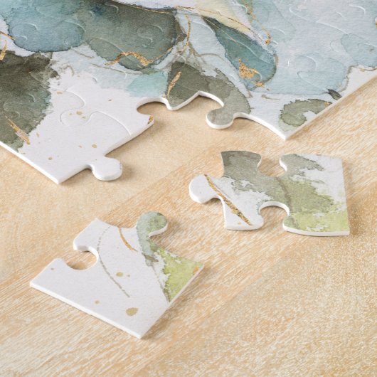 Puzzle Rose de bleu (Côté)