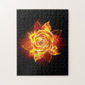 Puzzle Rose de feu en fleurs (Vertical)