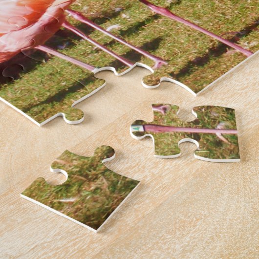 Puzzle rose de Flamant rose (Côté)
