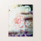 Puzzle rose de fleur de pivoine (Vertical)