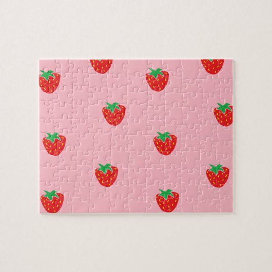 Puzzle Rose de fraises (Horizontal)