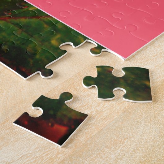 Puzzle Rose de jardin rose (Côté)