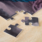 Puzzle rose de sirène noire 2 (Côté)