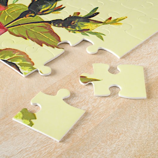 Puzzle Rose de style Vintage (Côté)