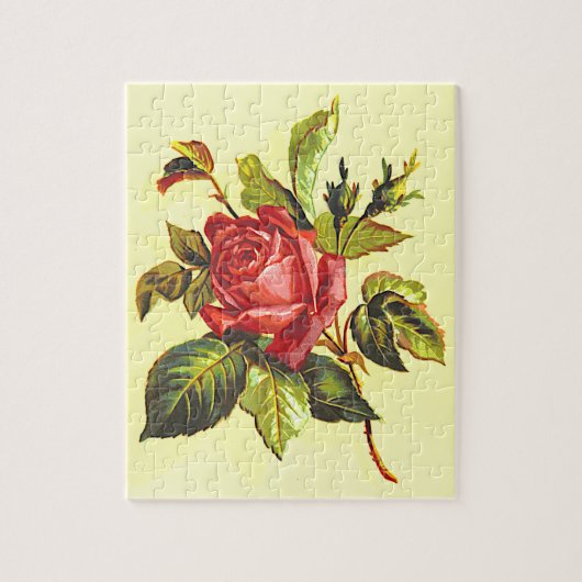 Puzzle Rose de style Vintage (Vertical)