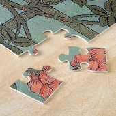 Puzzle Rose d'Escalades & Petit Oiseau, William Morris (Côté)