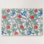 Puzzle Rose d'Escalades & Petit Oiseau, William Morris (Horizontal)