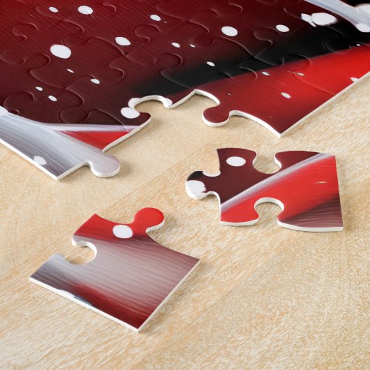 Puzzle Rose d'hiver (Côté)