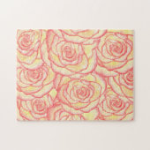 Puzzle Rose du coucher de soleil jaune (Horizontal)