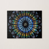 Puzzle Rose en verre tendu à Strasbourg (Horizontal)