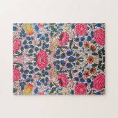 Puzzle Rose et Bird, William Morris (Horizontal)