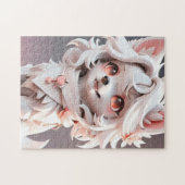 Puzzle Rosé Et Blanc Fluffé (Horizontal)