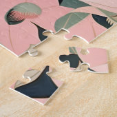 Puzzle Rose et crème - Luna Moth and Moonflowers (Côté)