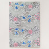 Puzzle Rose et Larkspur, William Morris (Vertical)
