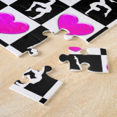PUZZLE ROSE ET NOIR PERSONNALISÉ GYMNAST DESIGN (Côté)