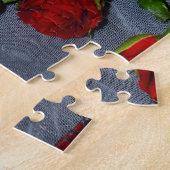 Puzzle Rose et perles (Côté)