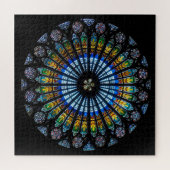 Puzzle rose fenêtre cathédrale strasbourg (Horizontal)