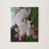 Puzzle rose Fleur Blanc (Vertical)