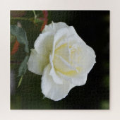Puzzle Rose florale blanche de Noël (Horizontal)