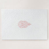 Puzzle Rose foncé, Agany à chasse, Design décoratif (Horizontal)