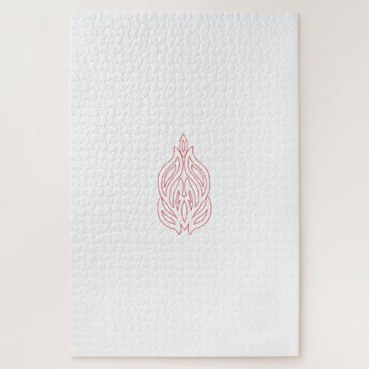 Puzzle Rose foncé, Agany à chasse, Design décoratif (Vertical)