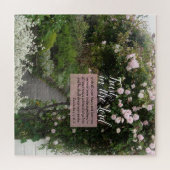 Puzzle Rose Garden Path Inspirational  Acrylic Print (Horizontal)