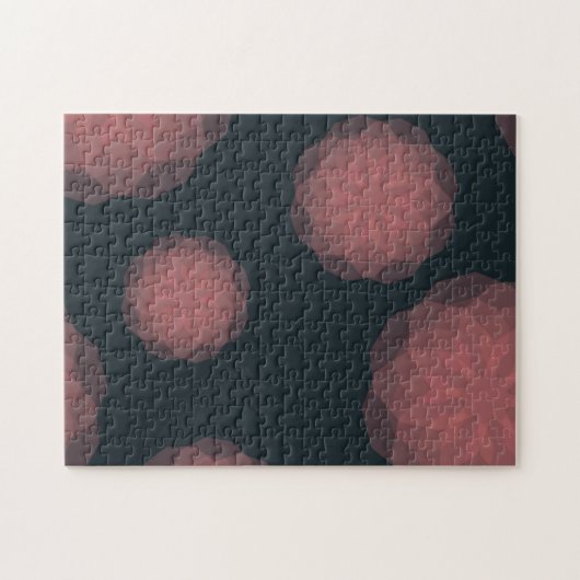 Puzzle Rose, géométrique, cool, abstraction fleur tendanc (Horizontal)