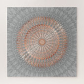 Puzzle Rose Gold Grey Mandala (Horizontal)