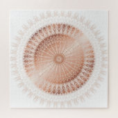 Puzzle Rose Gold Mandala moderne géométrique (Horizontal)