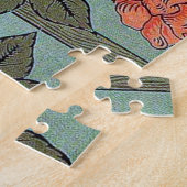 Puzzle Rose grimpante et petit oiseau, William Morris (Côté)