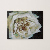 Puzzle Rose impressionniste isolé sur noir (Horizontal)