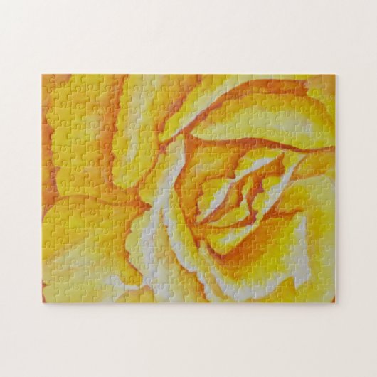 Puzzle Rose jaune (Horizontal)