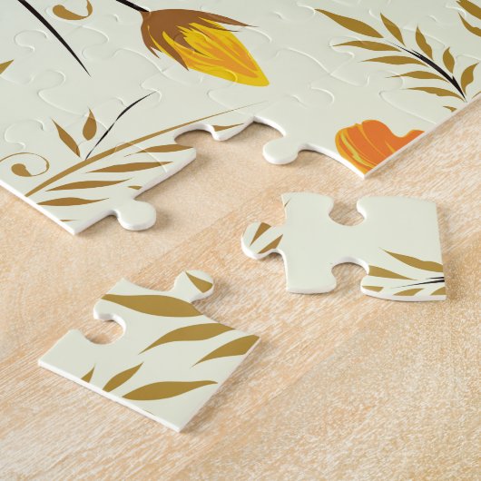 Puzzle Rose jaune (Côté)