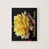 Puzzle Rose jaune de casse-tête du Texas (Vertical)