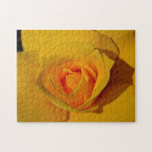 Puzzle Rose jaune - photo florale romantique