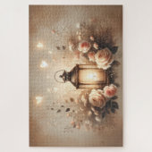 Puzzle Rose Lantern Glow Bouquet (Vertical)