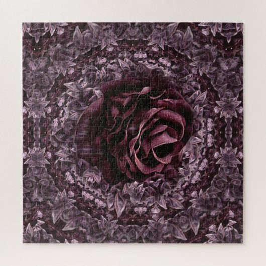 Puzzle Rose Mandala (Vertical)