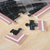 Puzzle Rose moderne Gold Love Script Photo Saint Valentin (Côté)